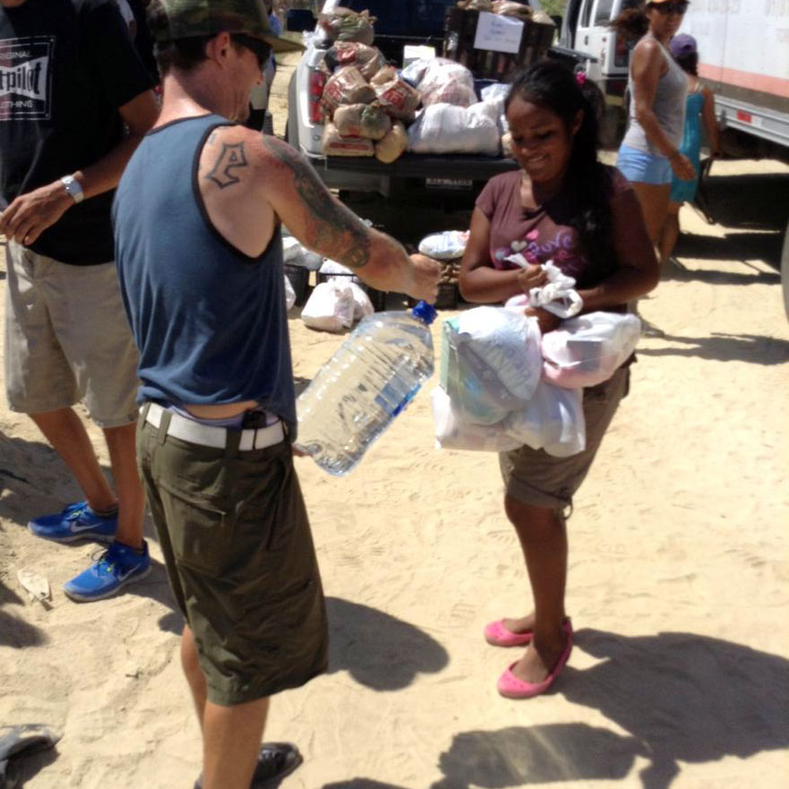 Gift bags and community support during Offroad Xmas.